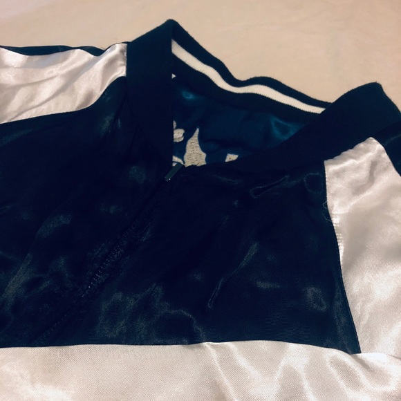 Zara Reversible Satin Embroidered Bomber Jacket - Picture 4 of 5